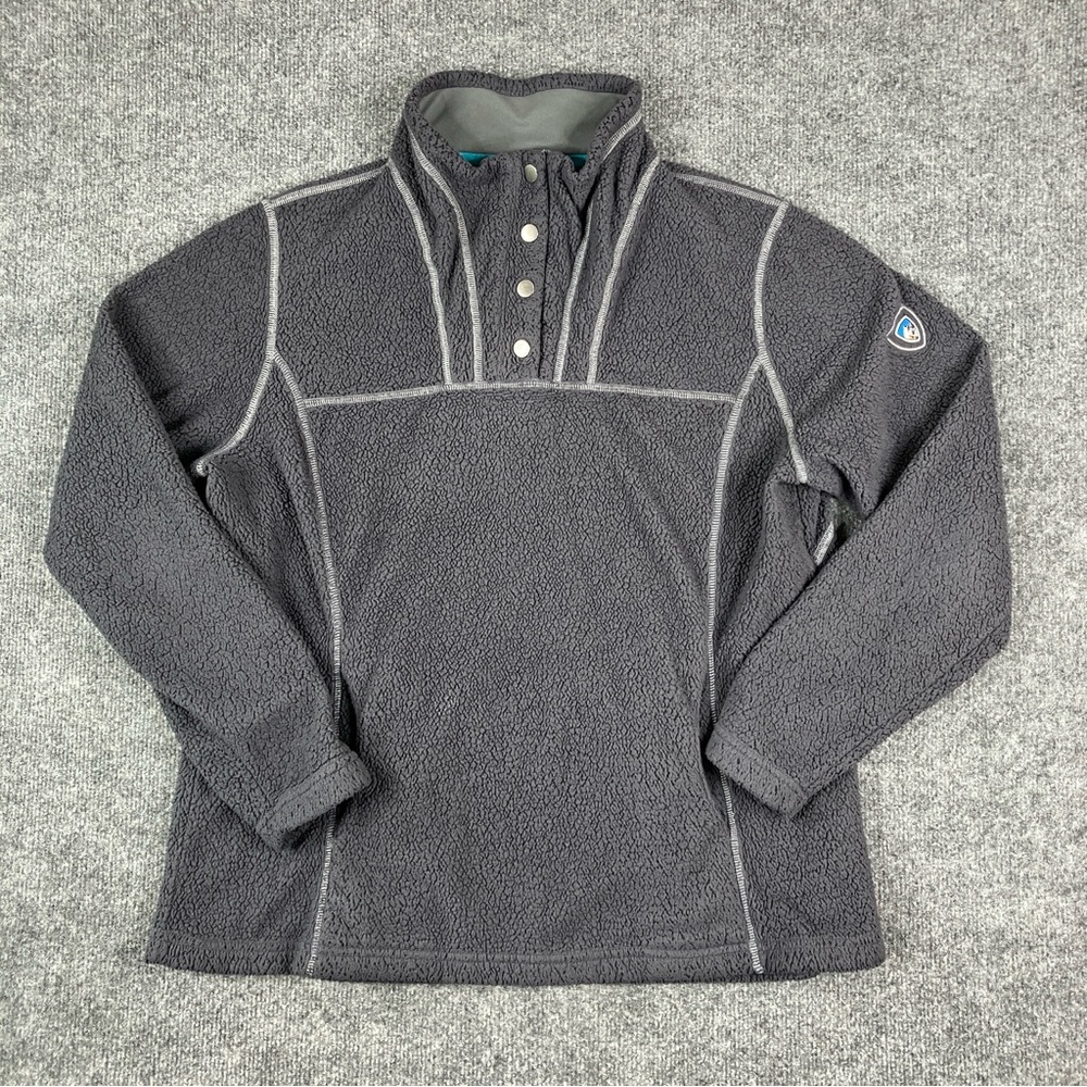 Kuhl Charcoal Fleece Pullover Jacket